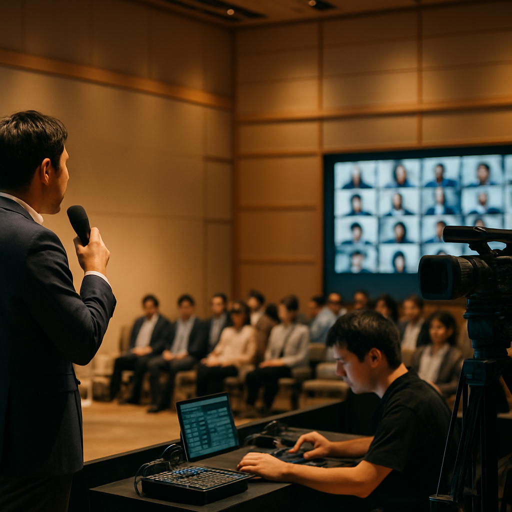 Hybrid- und Streaming für Live-Events – Kobe Kagakukan Event